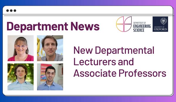 New Departmental Lecturers and Associate Professors