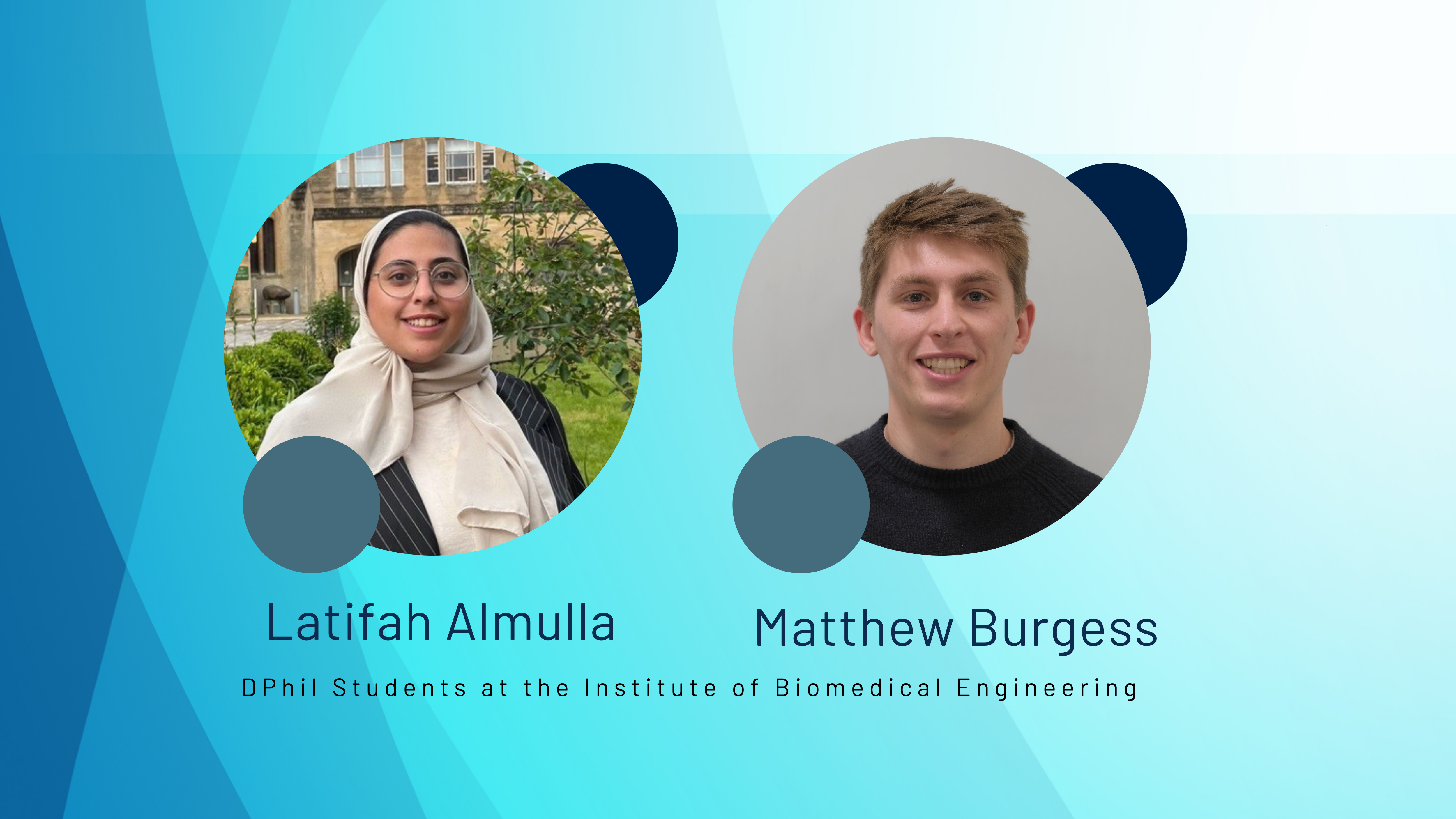 Latifah Almulla and Matthew Burgess  news - IED Post Grad awards