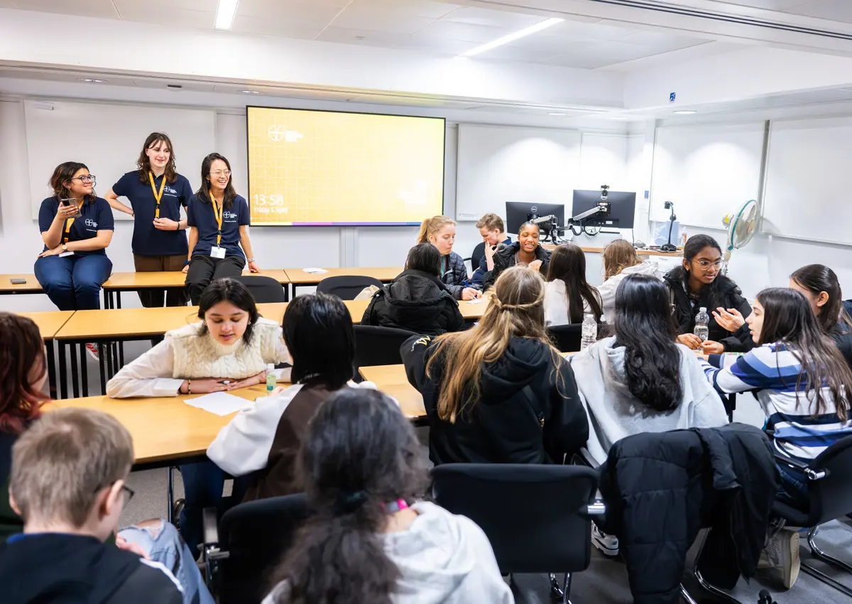 Student Ambassadors run a session for participants of Access programme Uncover Engineering 2024