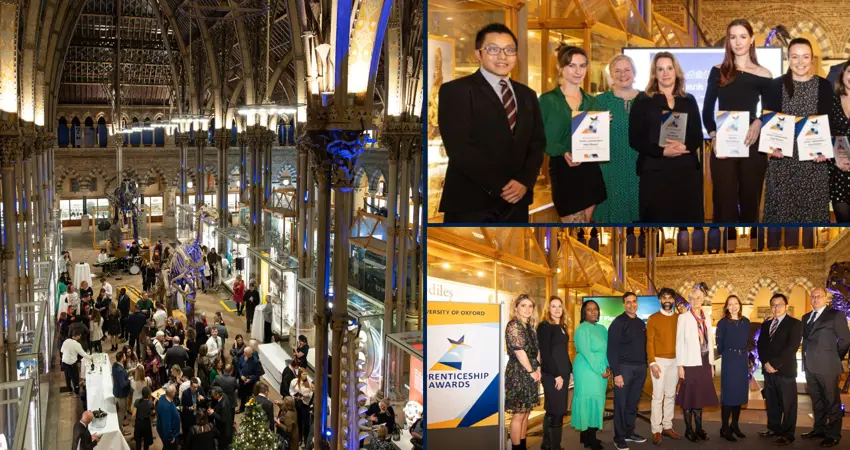 A selection of images from The University of Oxford Apprenticeship Awards 2023.
