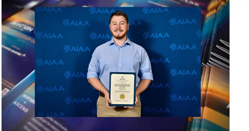 Thermofluids 3rd year DPhil student, Thomas Cross, was awarded Best Student Paper at the 2025 American Institute of Aeronautics and Astronautics (AIAA) Aviation Forum in Las Vegas.