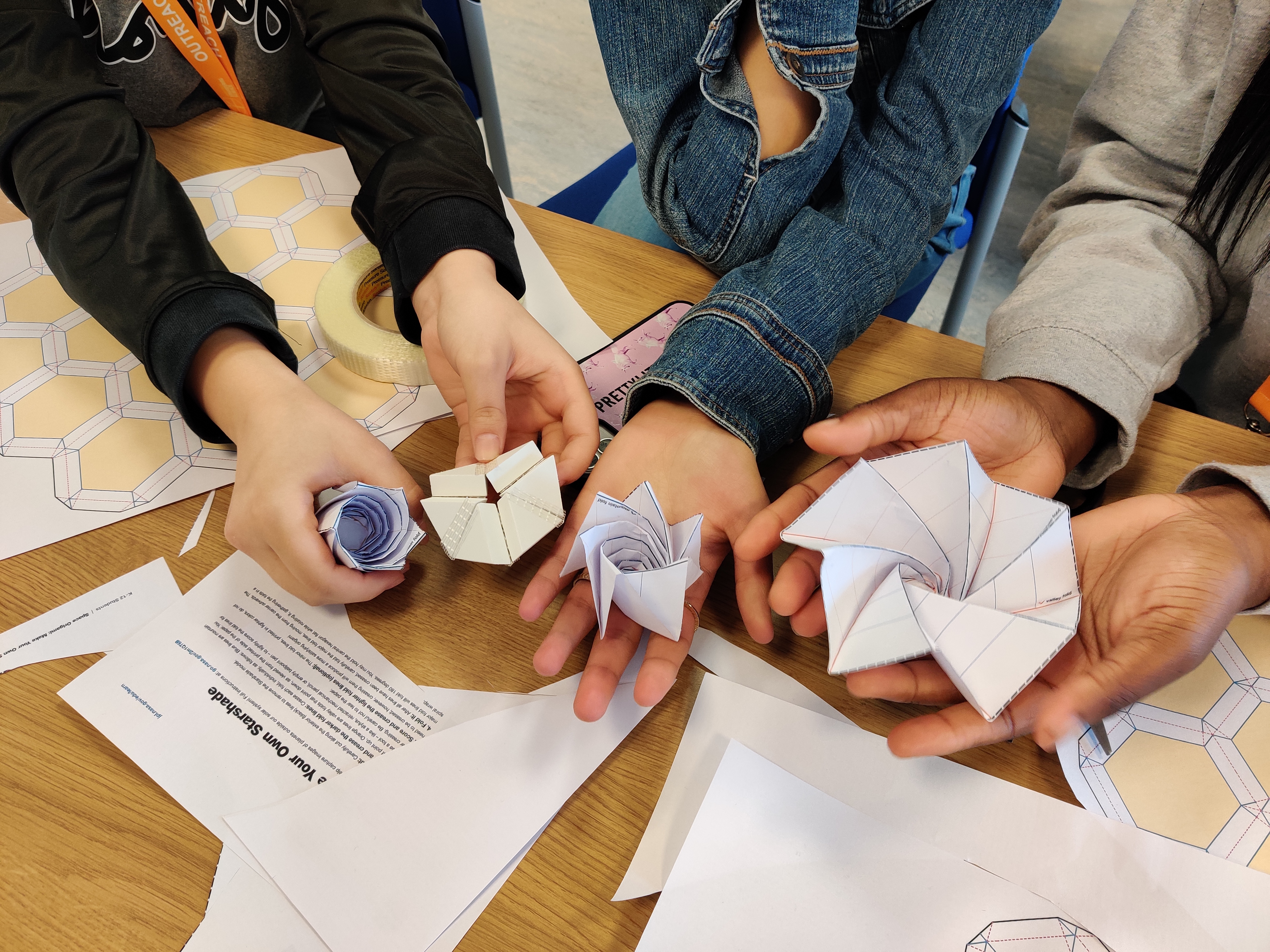 Uncover 2022 outreach programme - doing origami