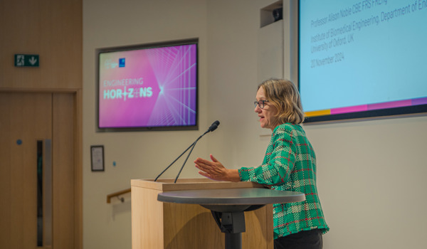 Professor Alison Noble speaking at the Engineering Horizons lecture