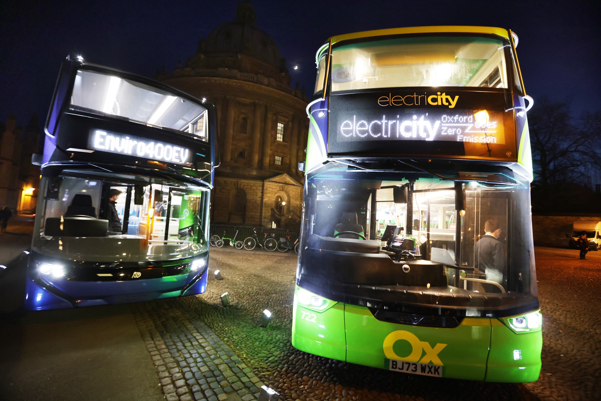 The new OBC and Stagecoach electric buses at the Oxford launch. Pictures by Ed Nix