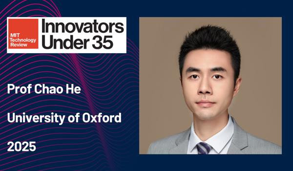 Professor Chao He selected as 2025 MIT Technology Review Innovator Under 35 Asia-Pacific 