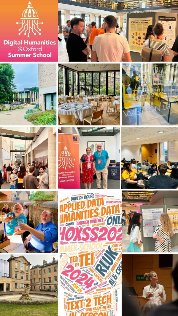 Digital Humanities at Oxford Summer School 2024 photo collage