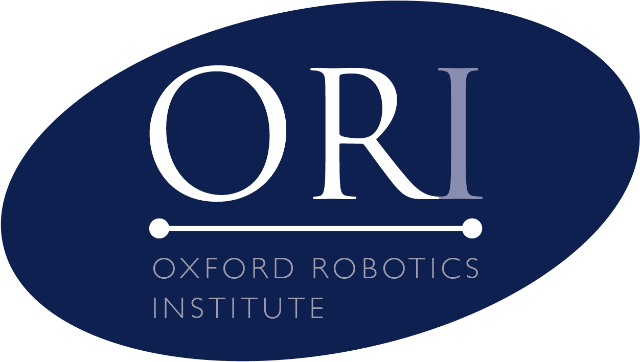 Blue oval ORI logo. 