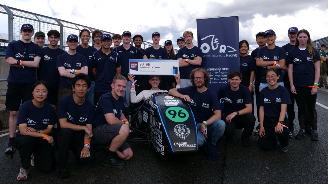 OUR team with the car
