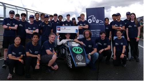 OUR team with the car