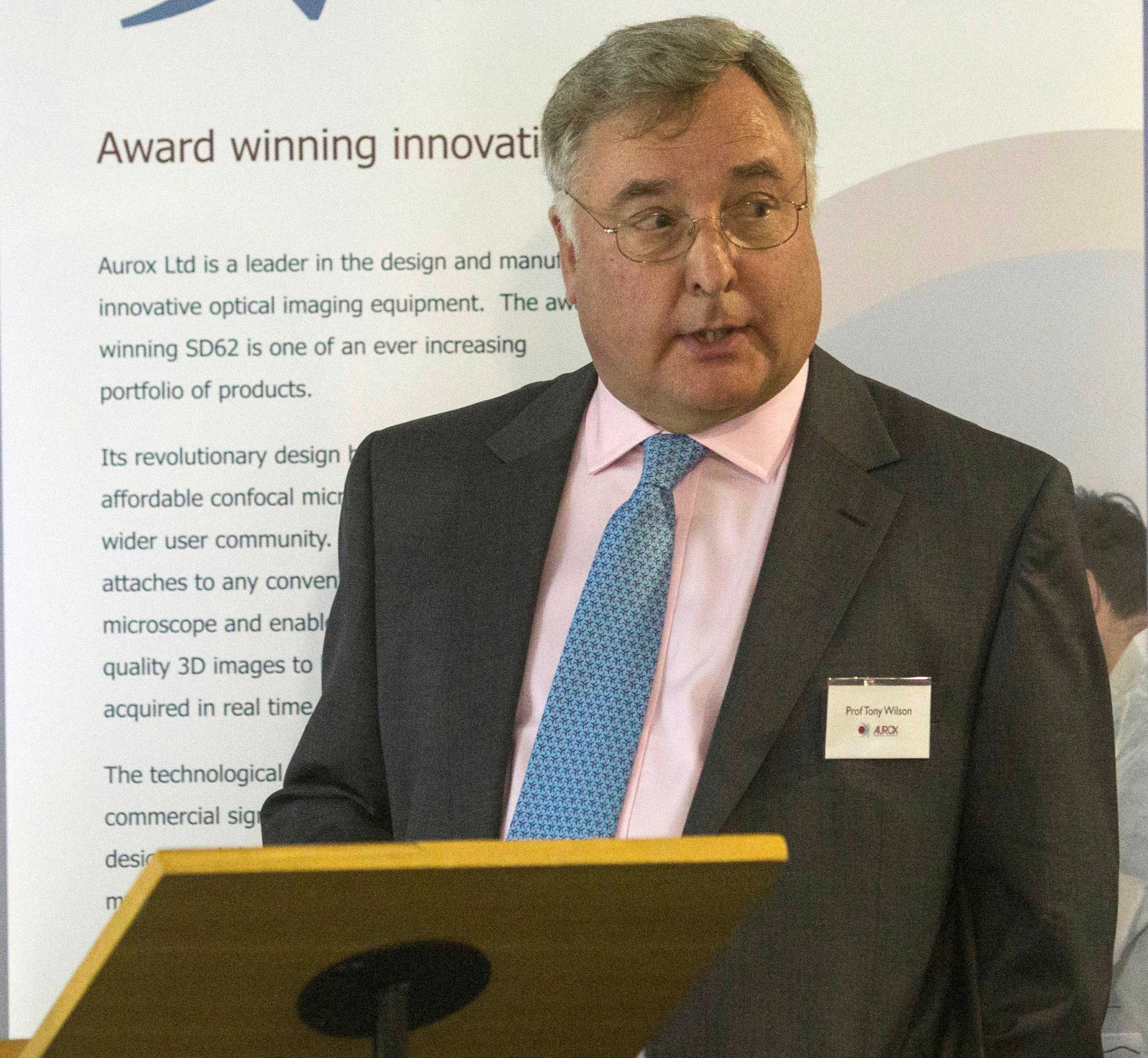 Tony Wilson speaking at an event