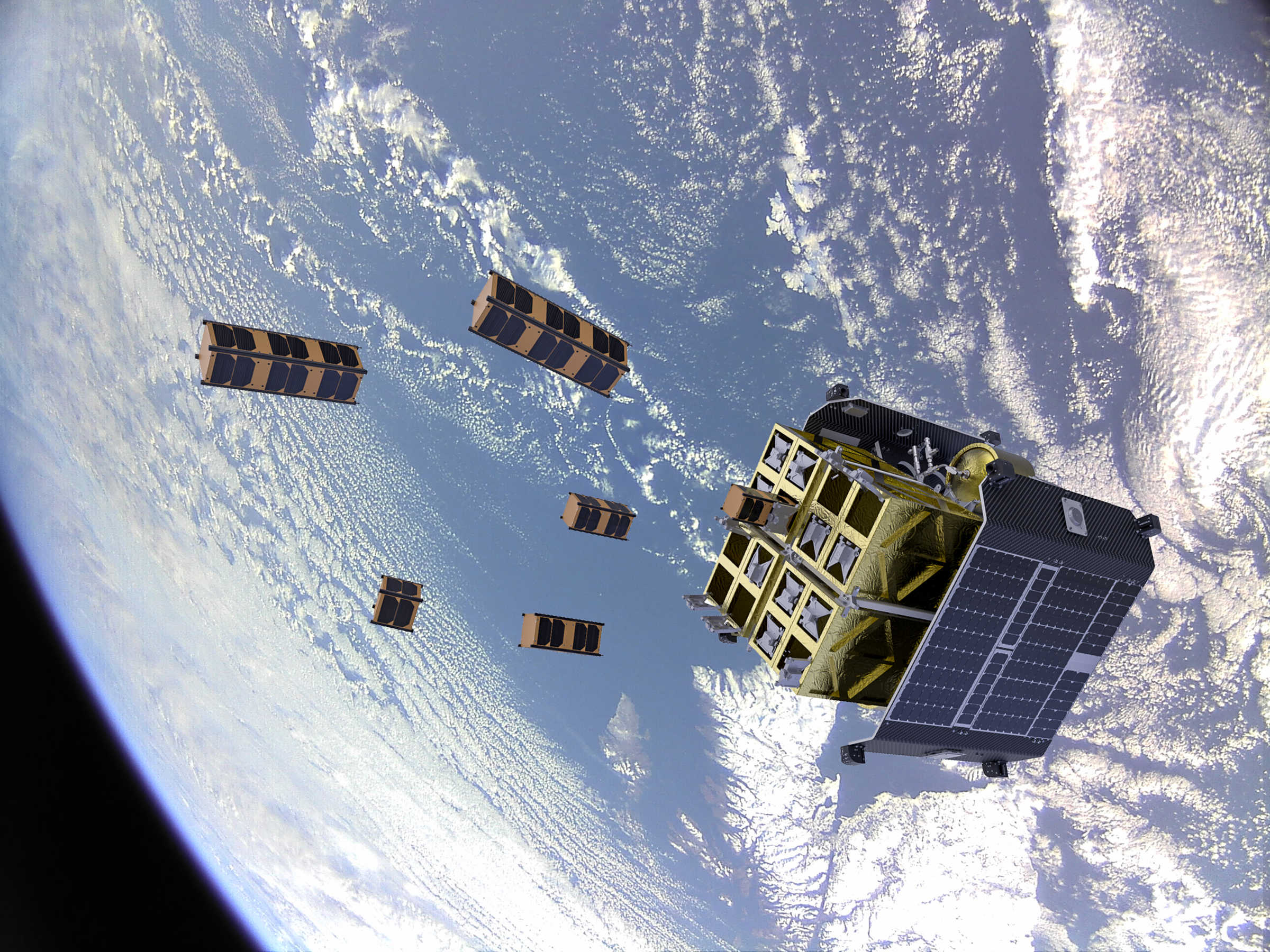 ION Satellite Carrier Over Scotland 