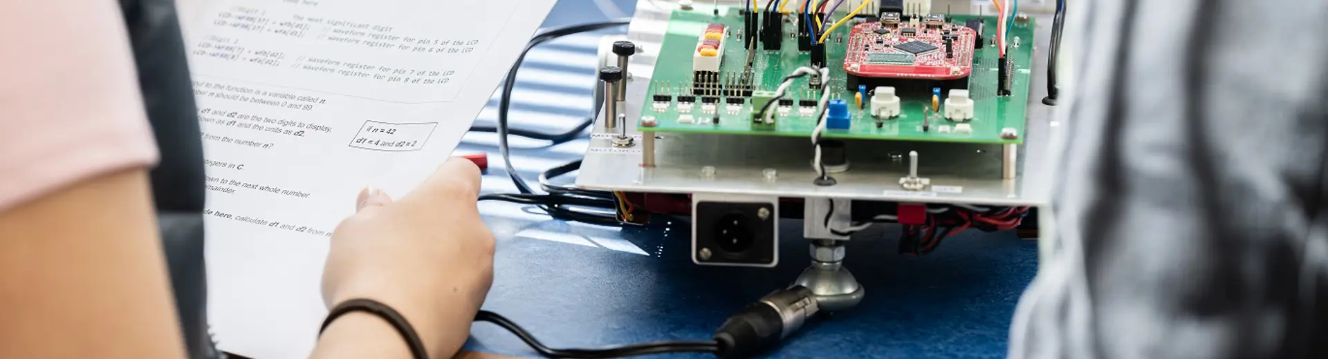 Participants of Access programme Uncover Engineering 2024 during the Mobile Robots workshop