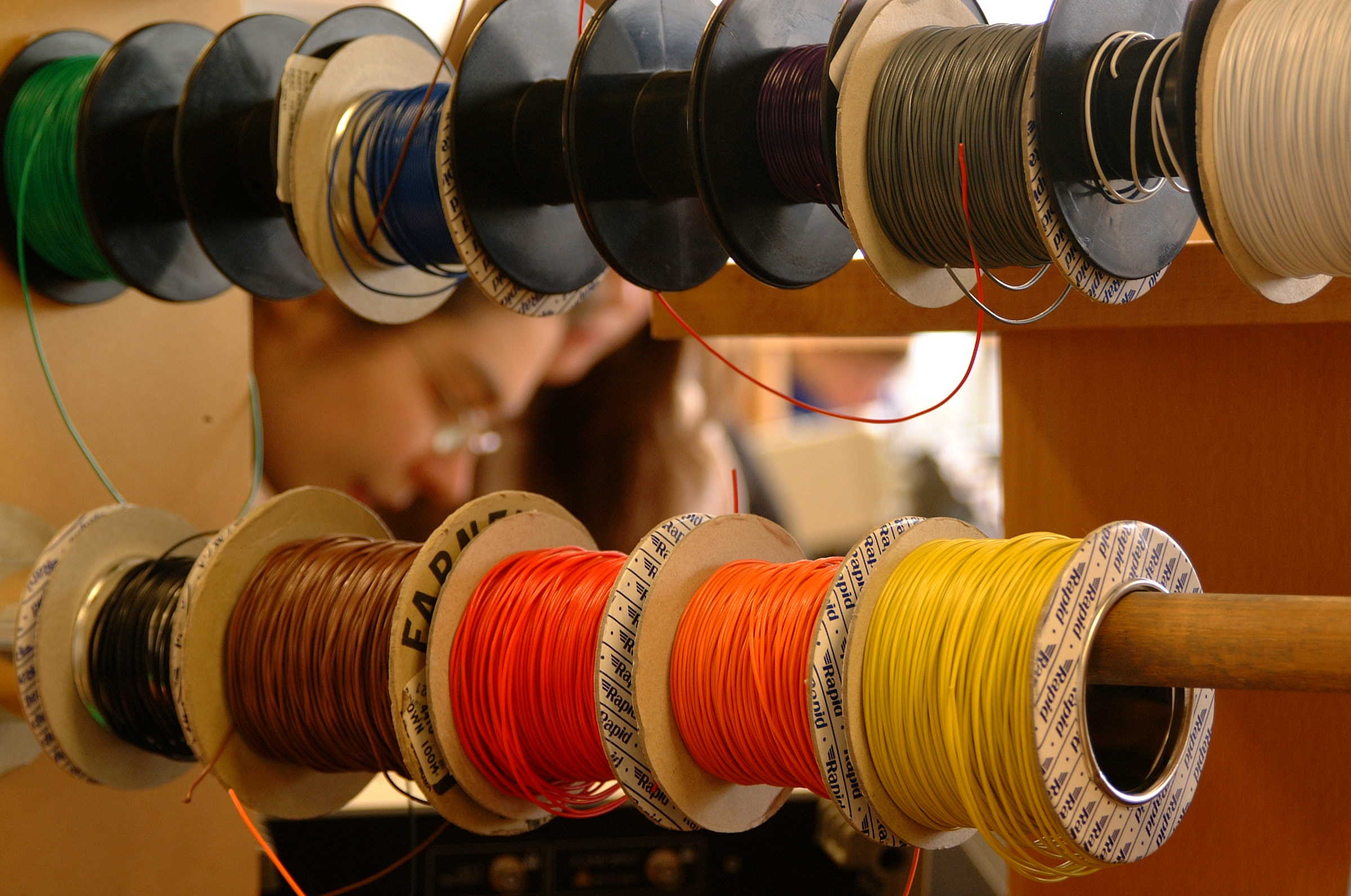 Reels of wire