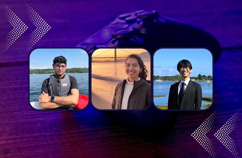 Photo montage of Tarun Gupta, Gunshi Gupta, Shu Ishida