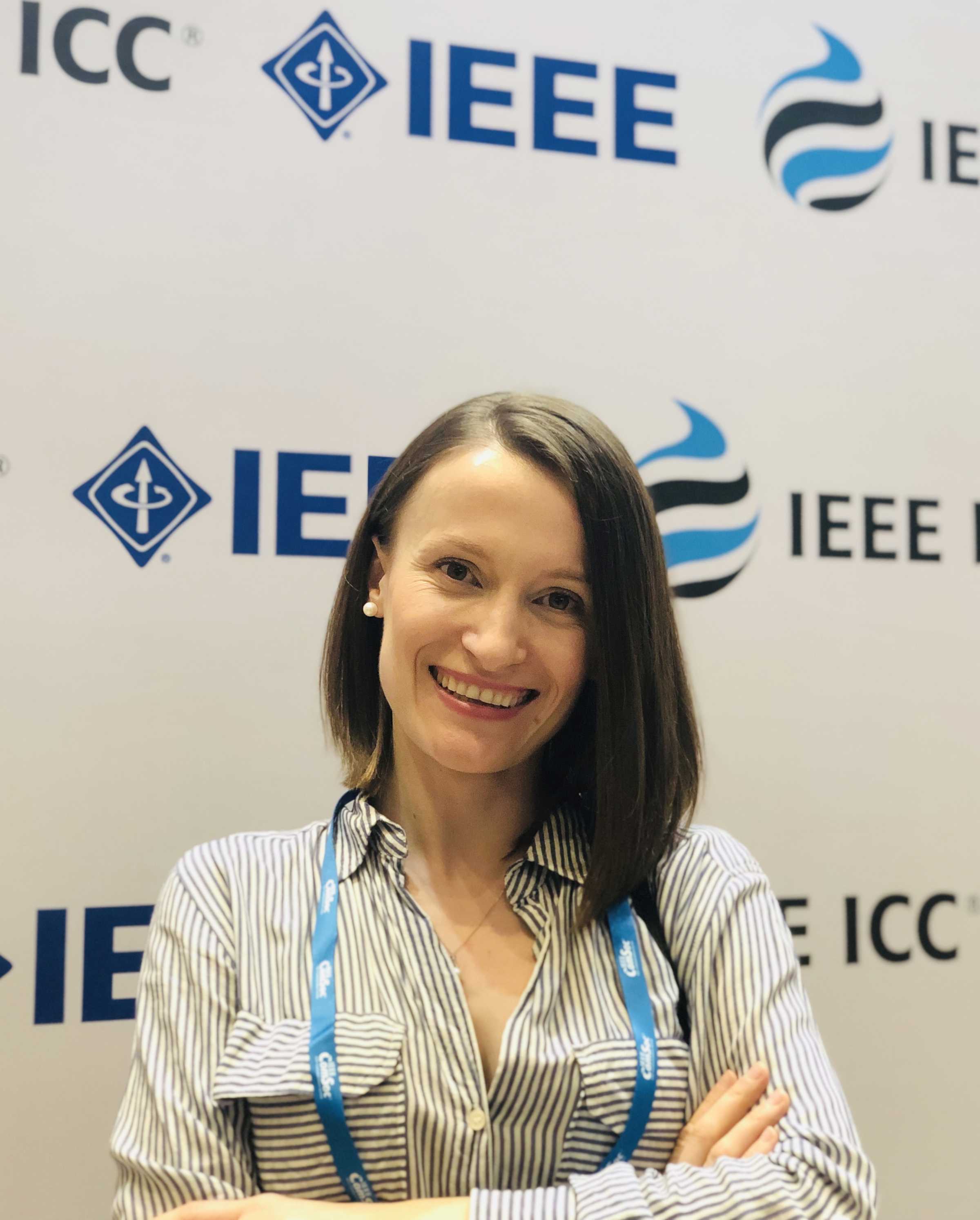 DPhil candidate Arta Cika who was named one of the 'TechWomen100' of 2019 by WeAreTechWomen from a shortlist of over 200 women working in technology