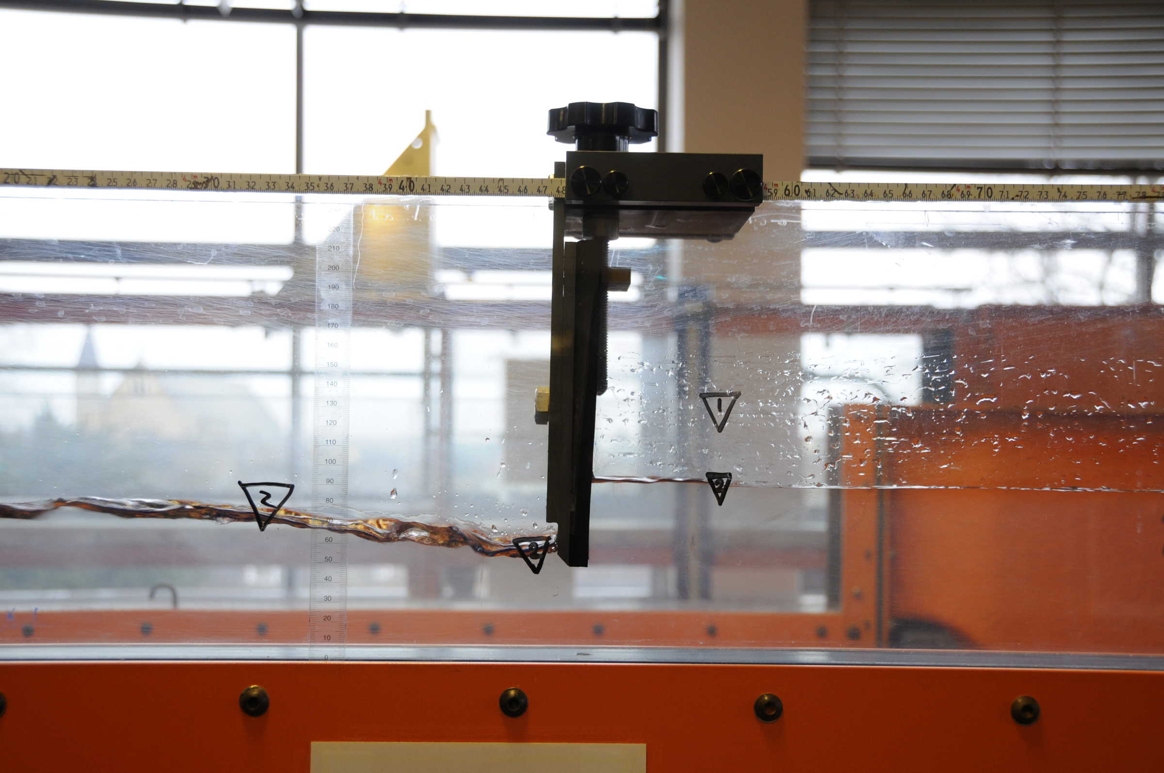 Water levels in a lab