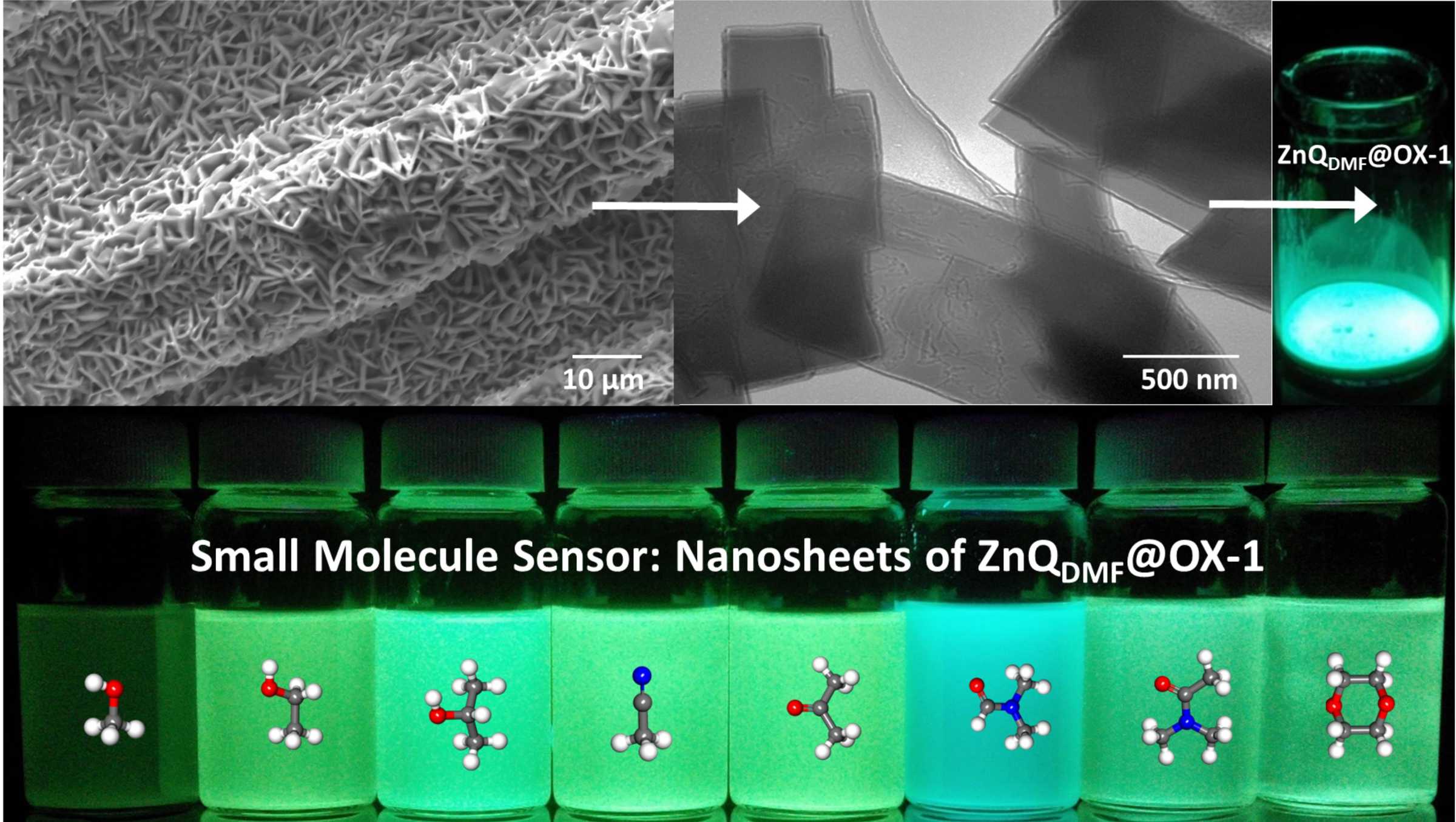 Technology that senses and responds to light and chemicals, changing colour depending on the substance detected