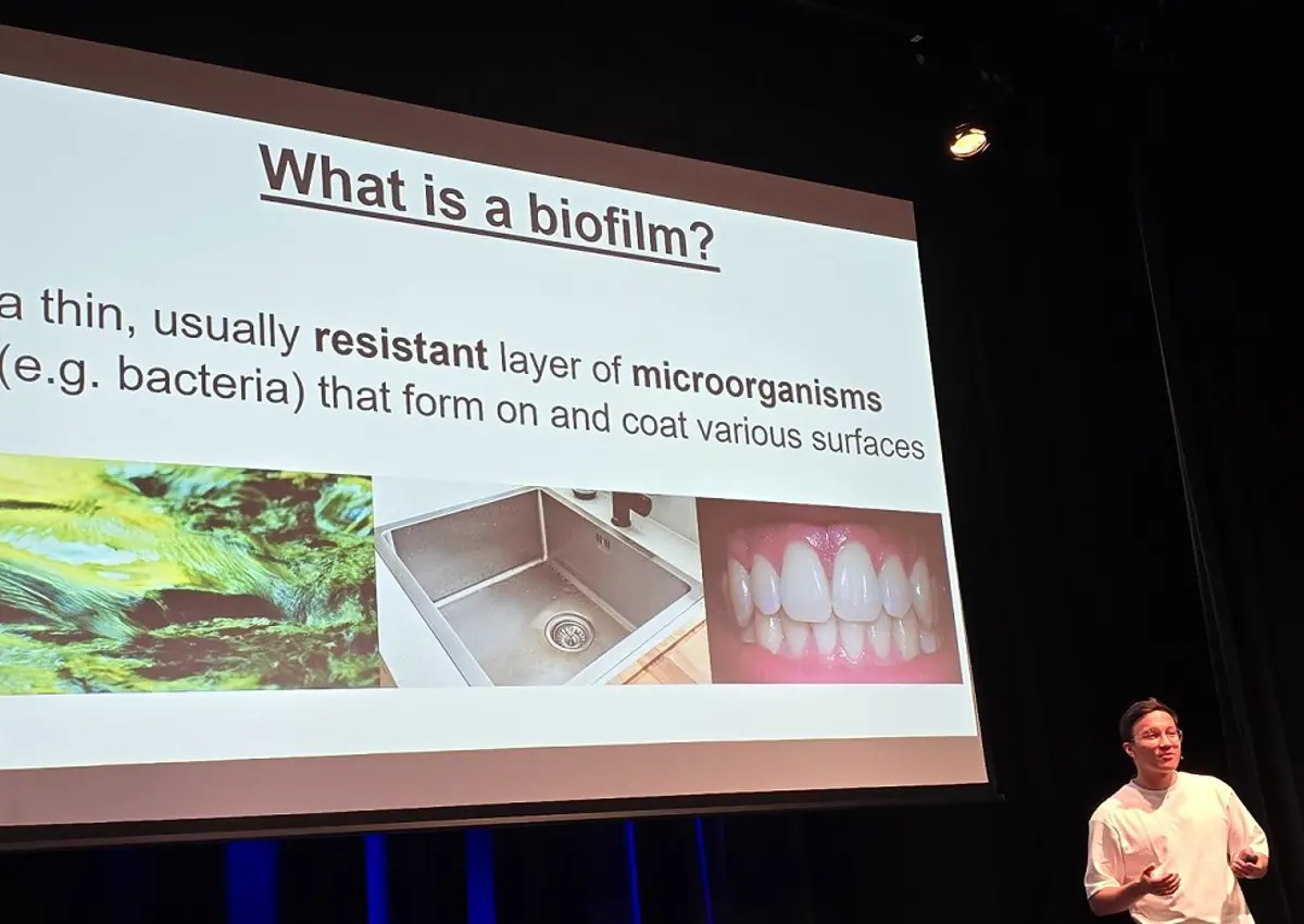 Chris Campbell at the Spotlight Engineering public lecture, April 2024