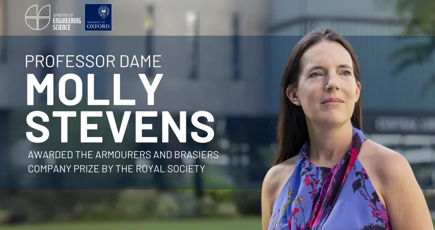 Professor Dame Molly Stevens awarded the Armourers and Brasiers Company Prize by The Royal Society