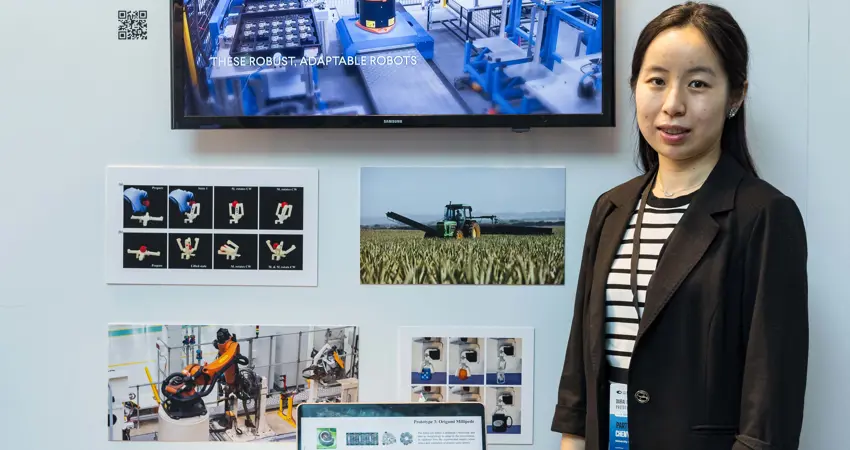 Dr Chengying Liu showcases her origami project at Prototypes for Humanity