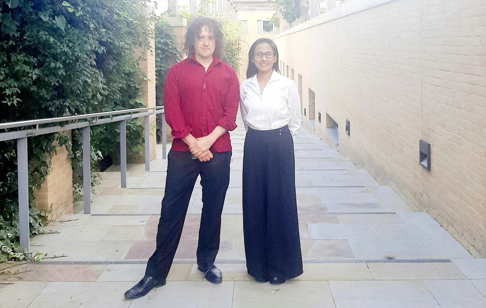 Oishi Deb with Prof Philip Torr