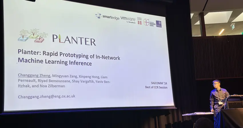 In-Network Machine-Learning paper selected to Best of CCR and presented at ACM SIGCOMM 2024