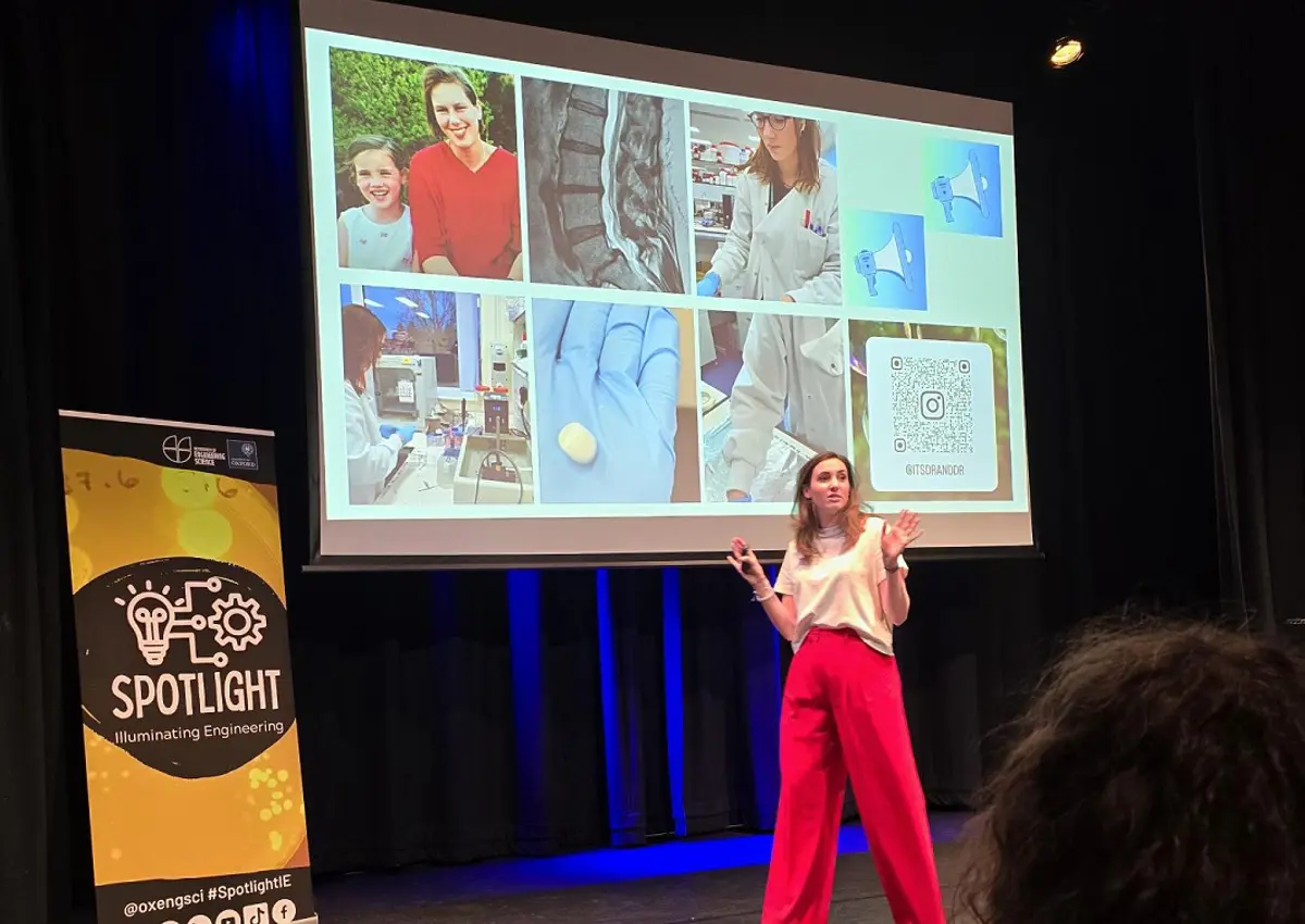 Veerle Brans at the Spotlight Engineering public lecture, April 2024