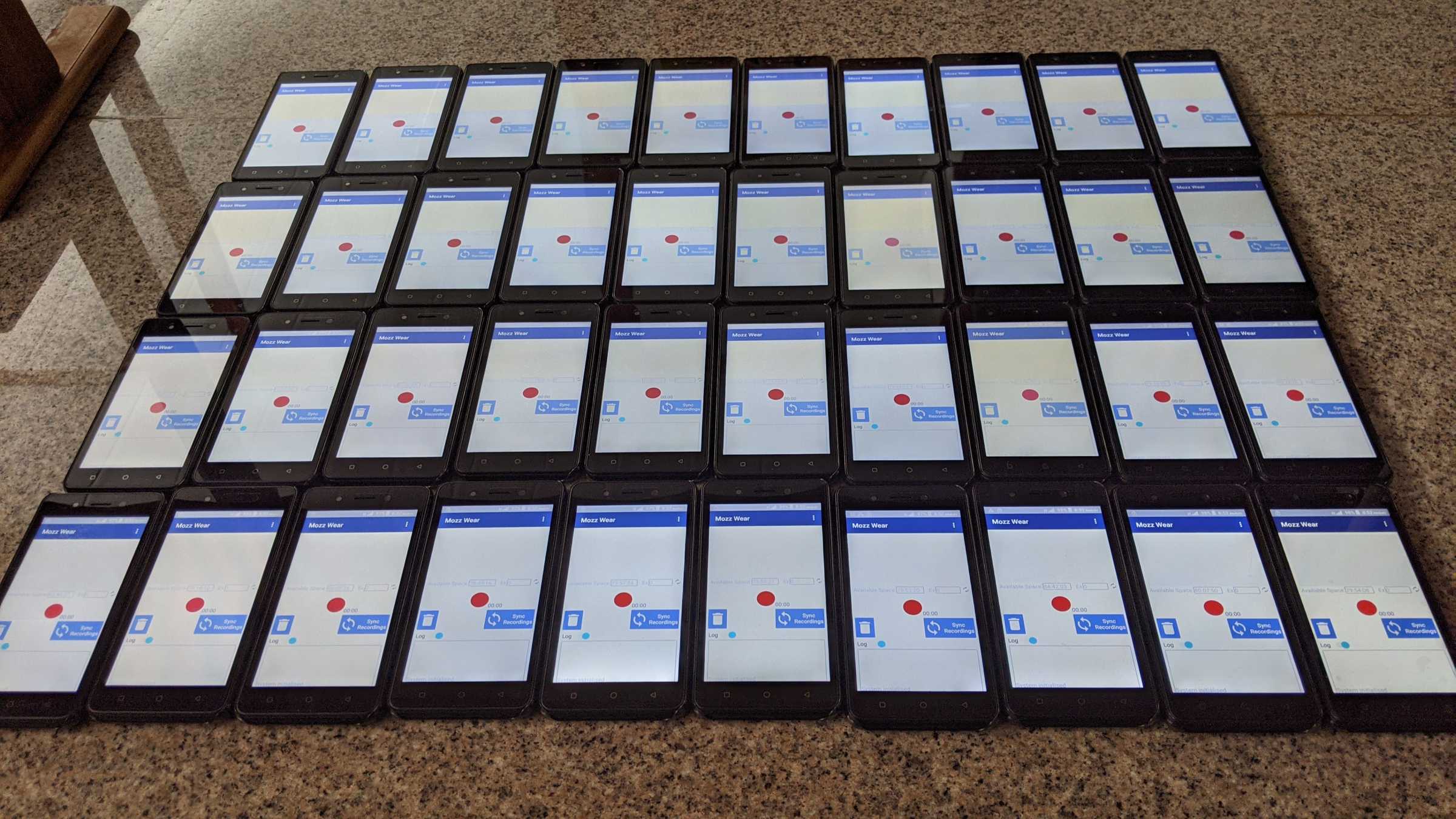 Mobile phones being used to identify species of mosquitoes using the sound of their flight tones