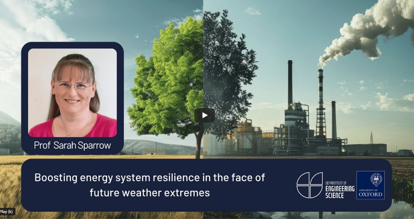 Prof Sarah Sparrow at the 2025 Lubbock Lecture: 'Boosting energy system resilience in the face of future weather extremes.' 