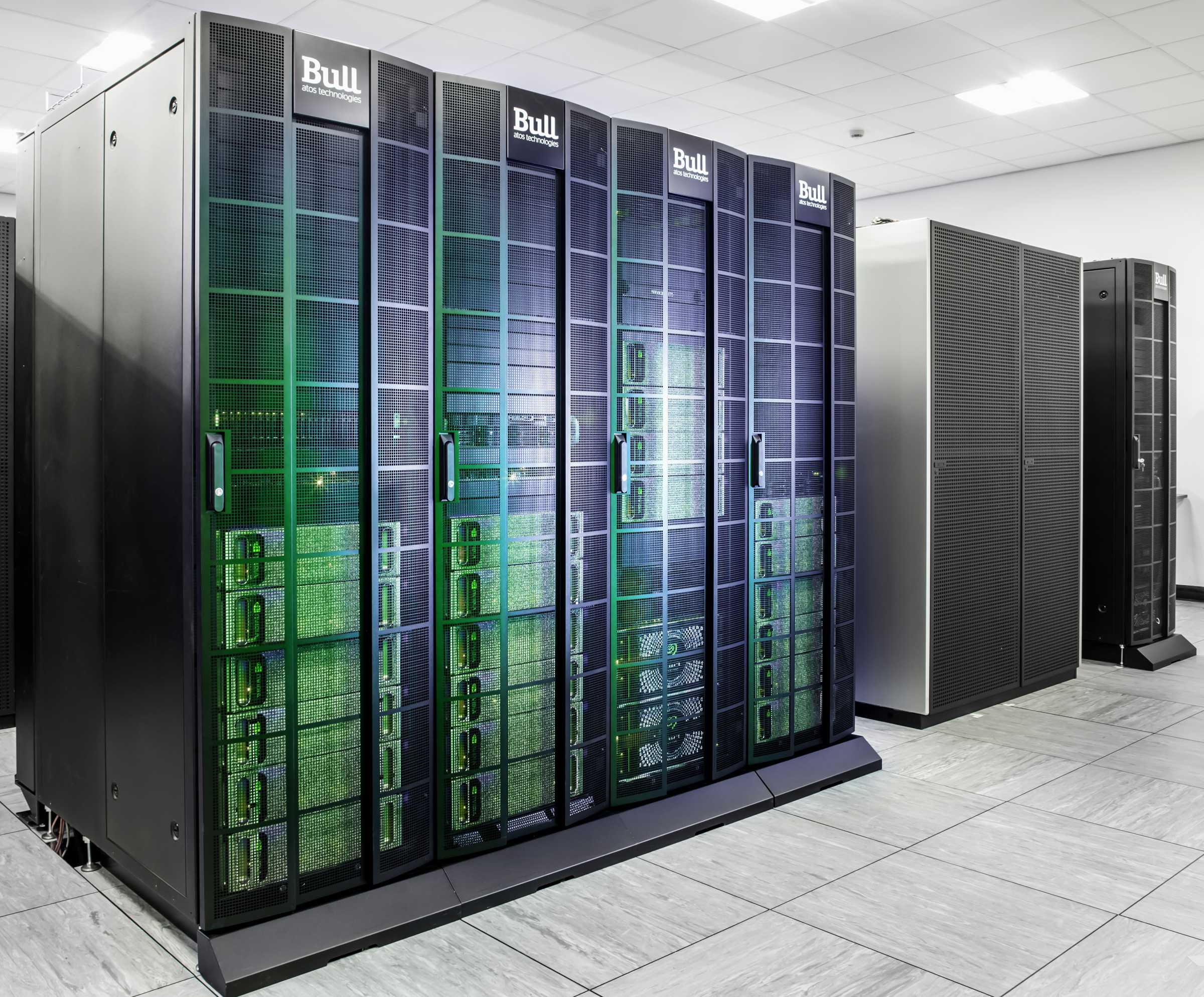 JADE supercomputer stack in computer room