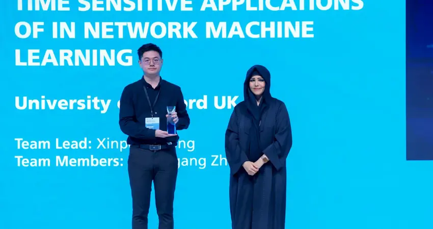 DPhil student Xinpeng Hong won the best project award in Data science and AI-enabled solutions at Dubai Future Solutions – Prototypes for Humanity