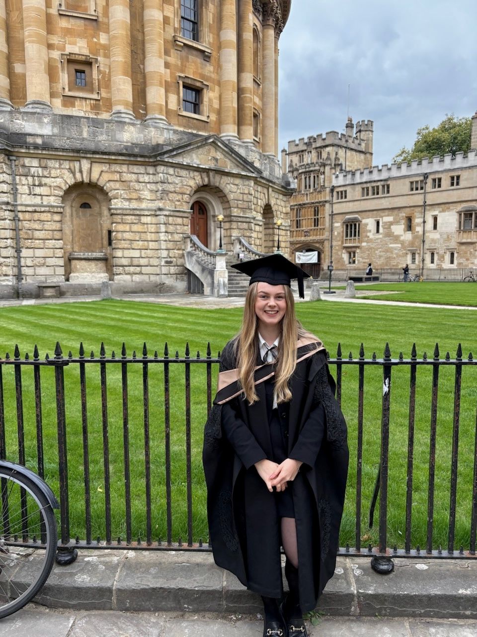 Holly Passant graduating with First Class Honours