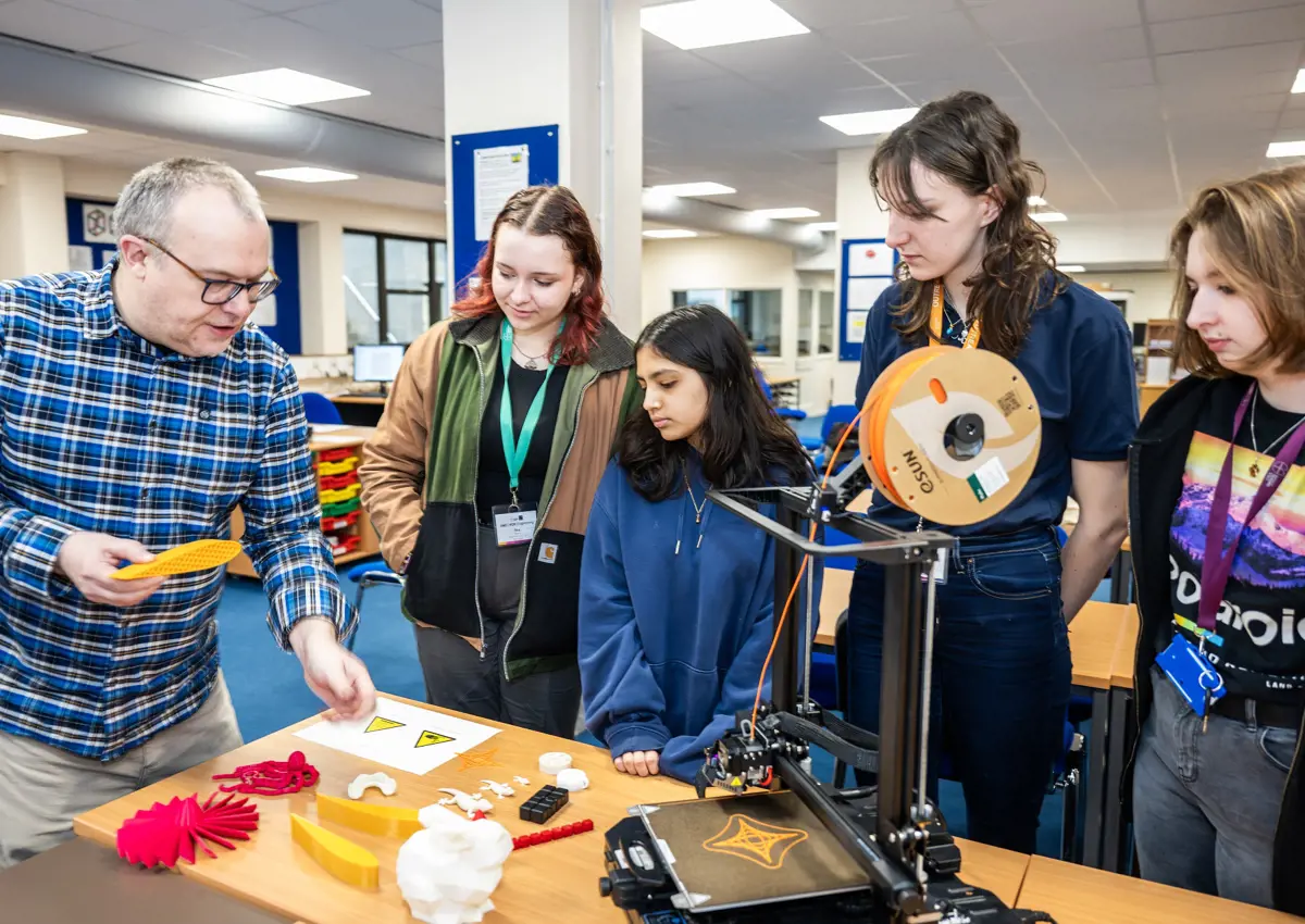 Participants of Access programme Uncover Engineering 2024 during the 3D Printing workshop