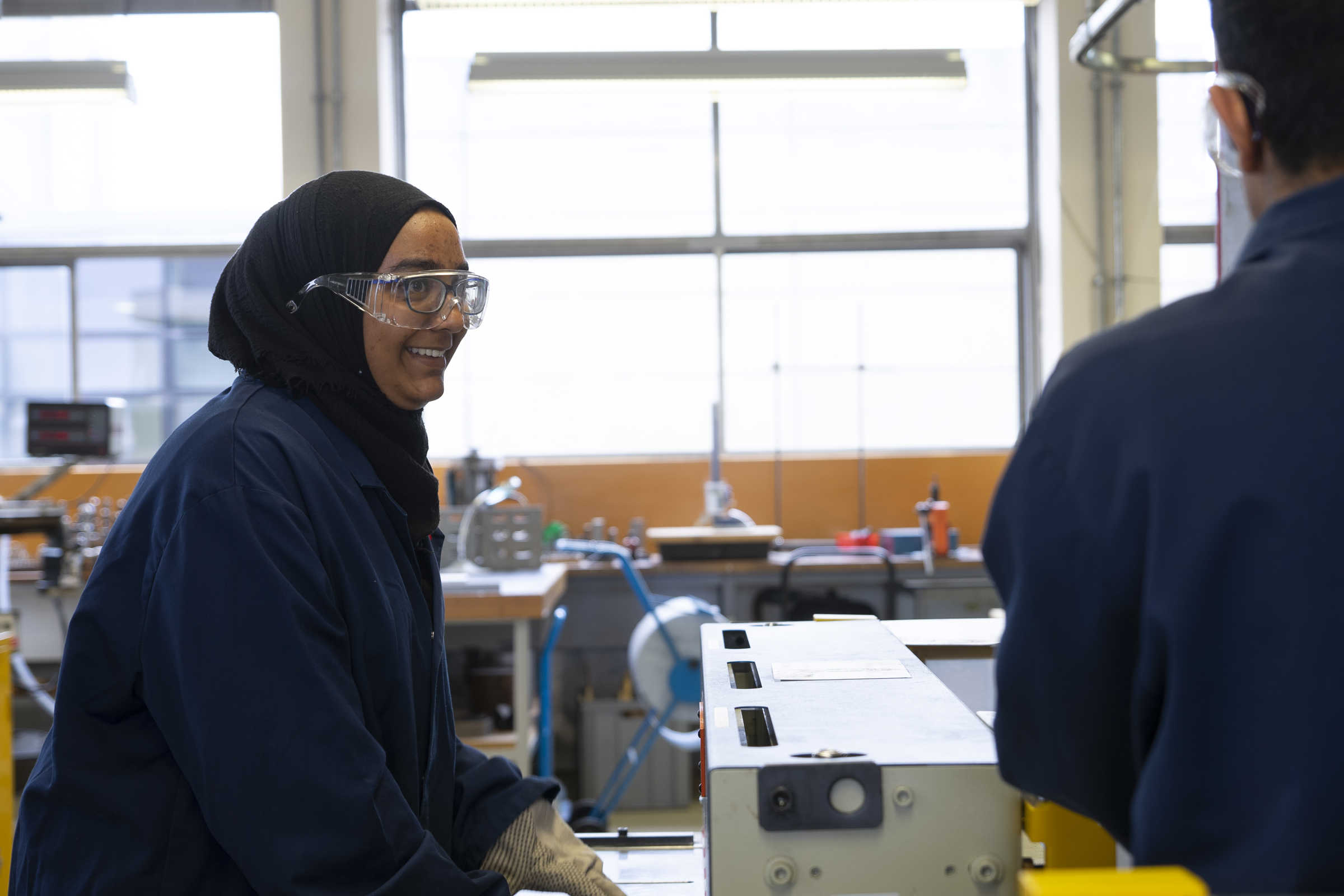 Participant of the UNIQ Summer School 2019 taking part in workshop, image by William Parry, Wadham College