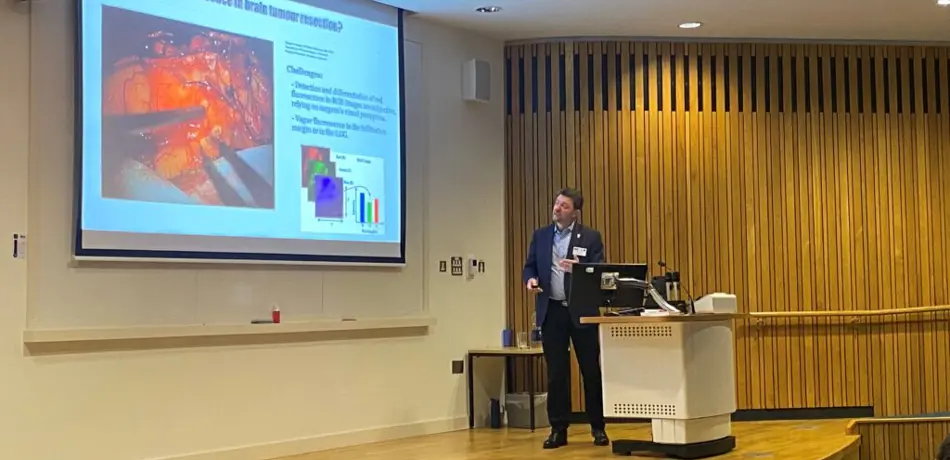 Prof Seb Ourselin speaking at Institute of Biomedical Engineering (IBME) Bellhouse BioEngenuity event